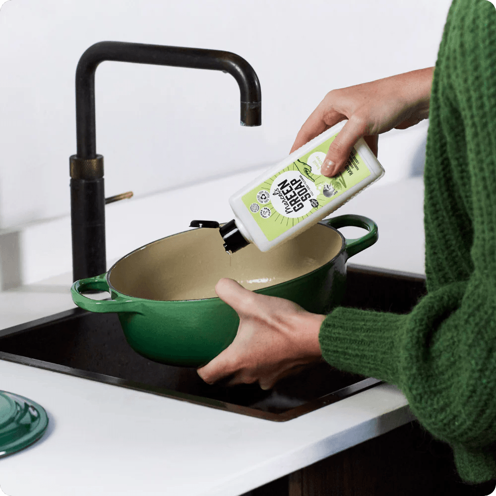 Indų ploviklis Basil & Vetiver, Marcel's Green Soap - Image 2