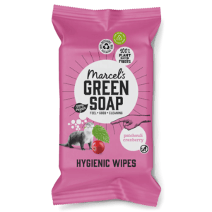 Valymo servetėlės Patchouli & Cranberry, Marcel's Green Soap