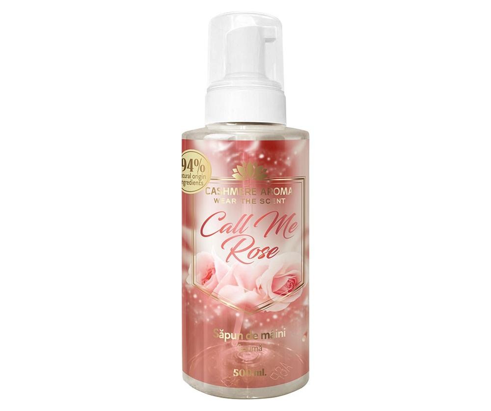Rankų muilas - putos Call Me Rose, Cashmere Aroma